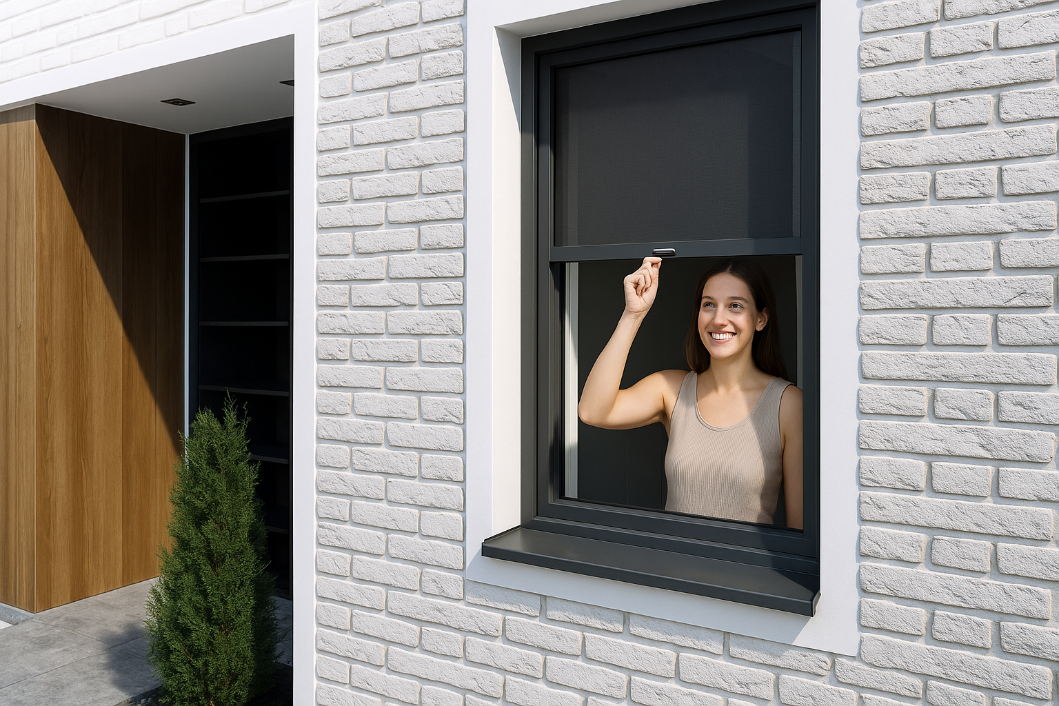 Bordáscső a rolós szúnyoghálóba